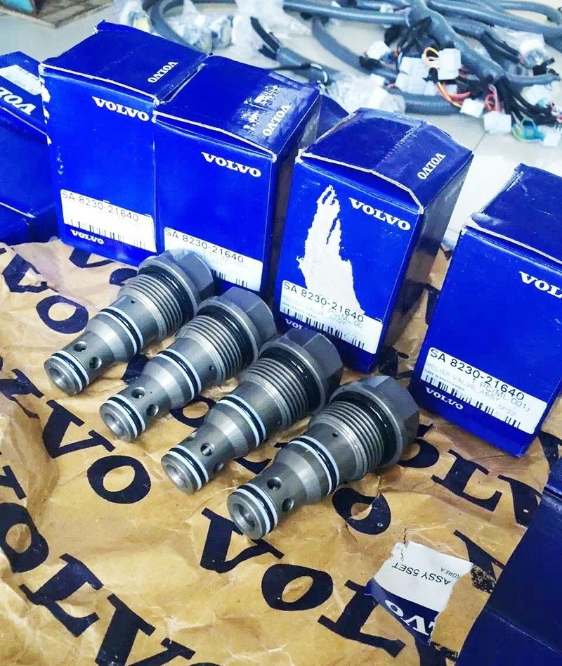 Válvula de alivio para maquinaria pesada